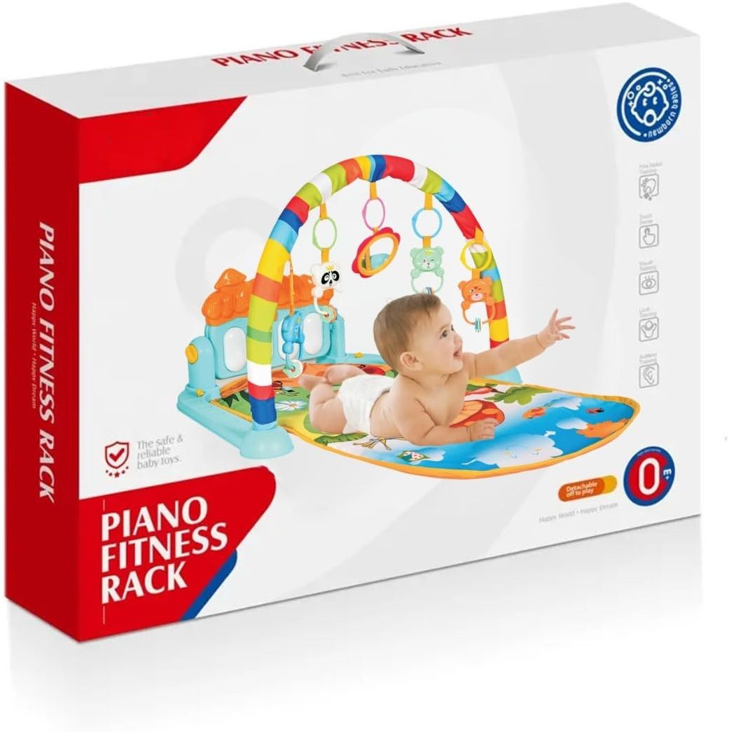 Baby Play Mat with Detachable Toy Bar, Rattles & Piano Music-image-15