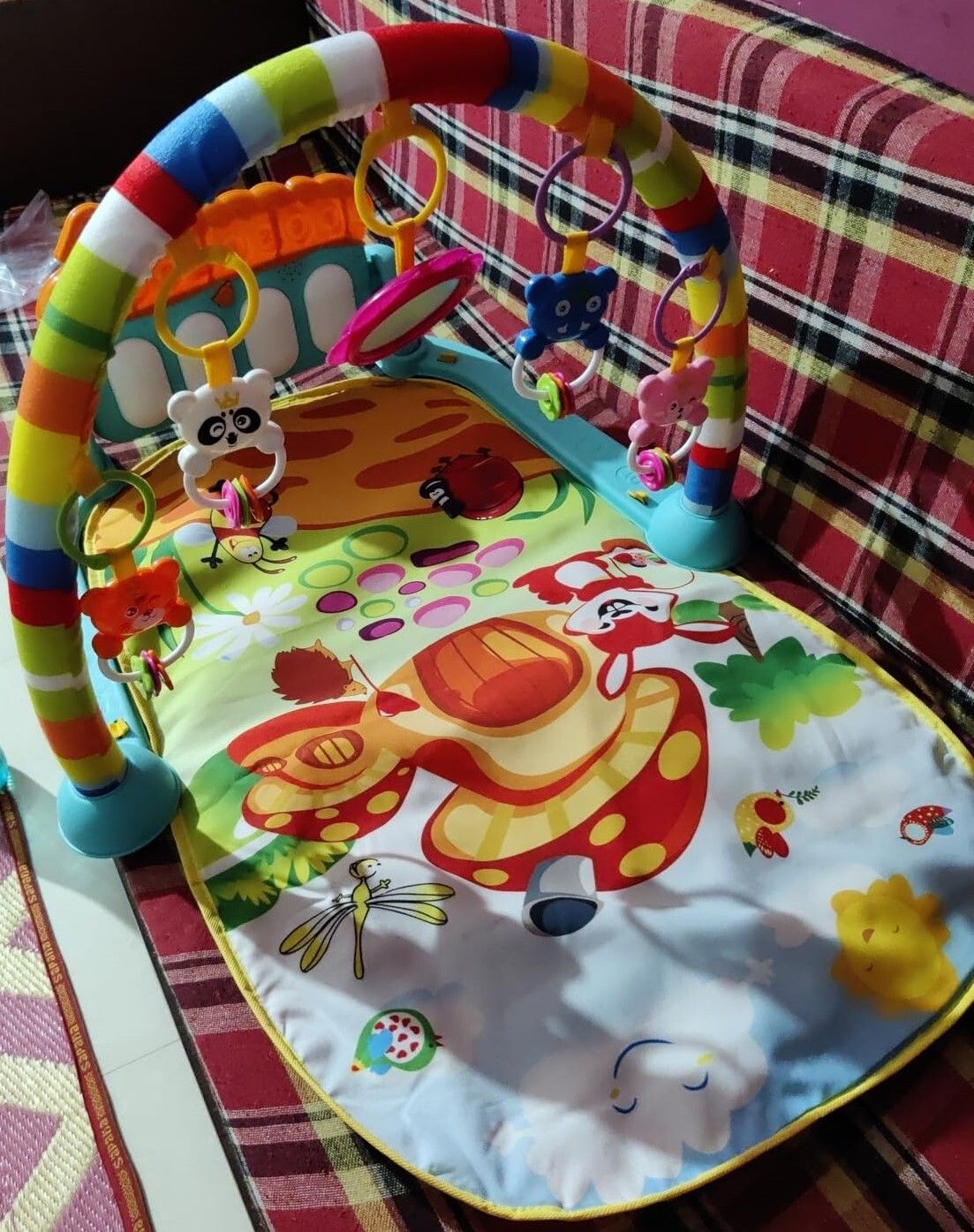 Multi-Function Piano Gym for Baby with Play Mat & Rattle Toys-image-36