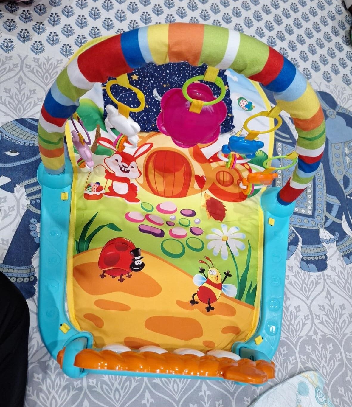 bhvmey Musical Play Mat for Babies with Detachable Piano and 5 Hanging Toys-picture-30