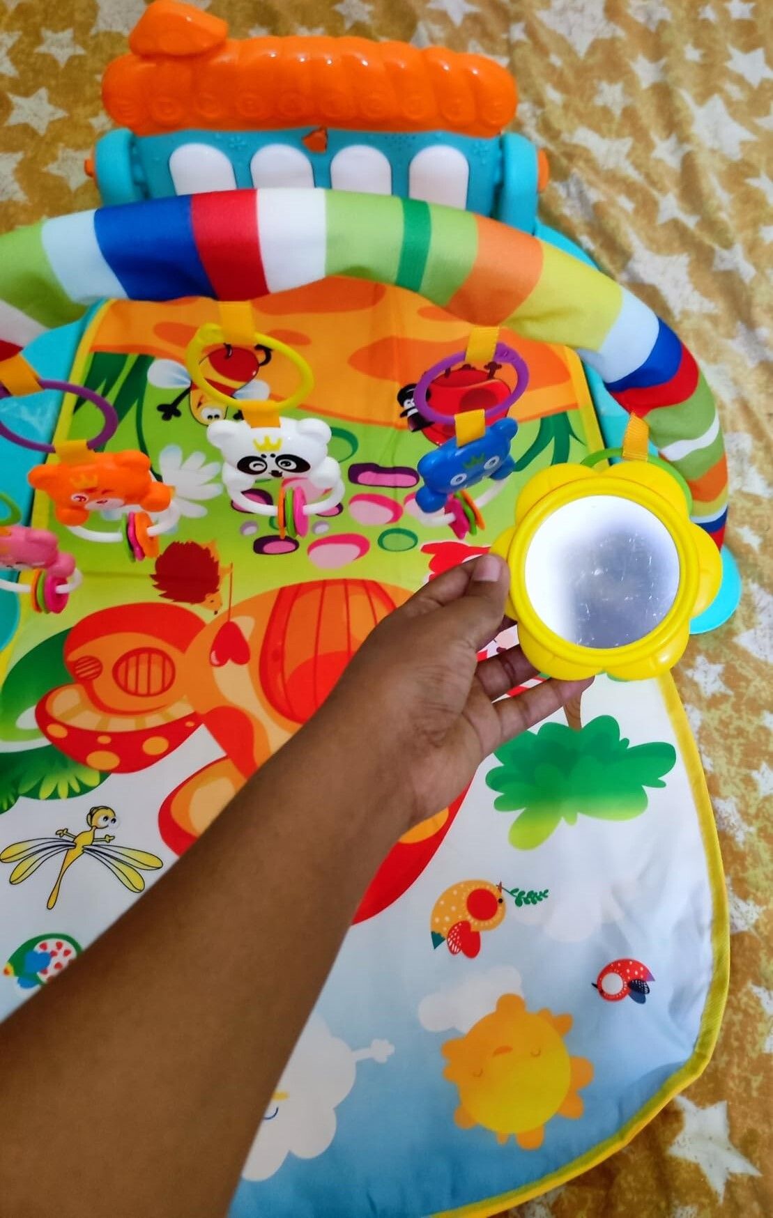 Ideal Baby Shower Gift – Piano Gym Mat with Colorful Toys-image-37