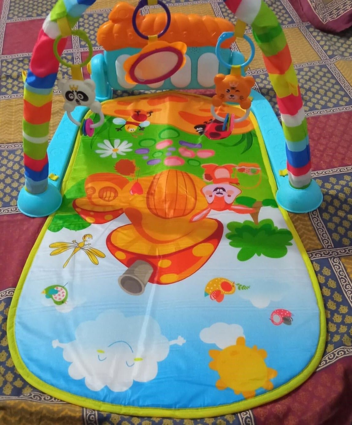 ruffo Musical Baby Gym with Soft Play Mat and Hanging Animal Figures-picture-45