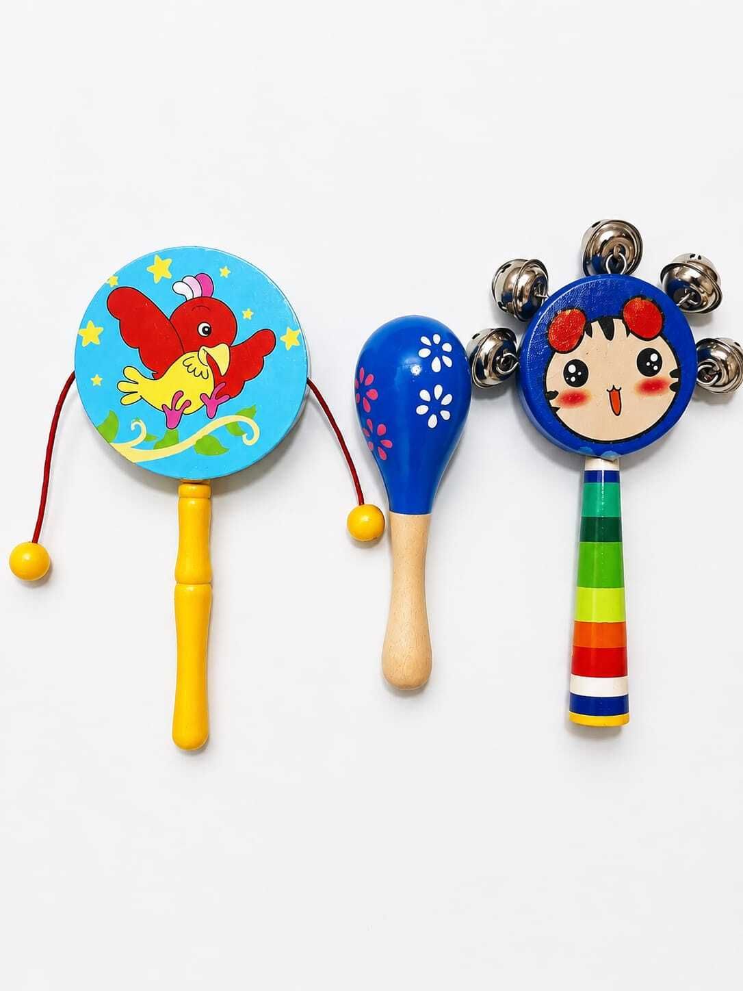 gugan toys Wooden Baby Rattle Musical Toy Rattle-picture-14