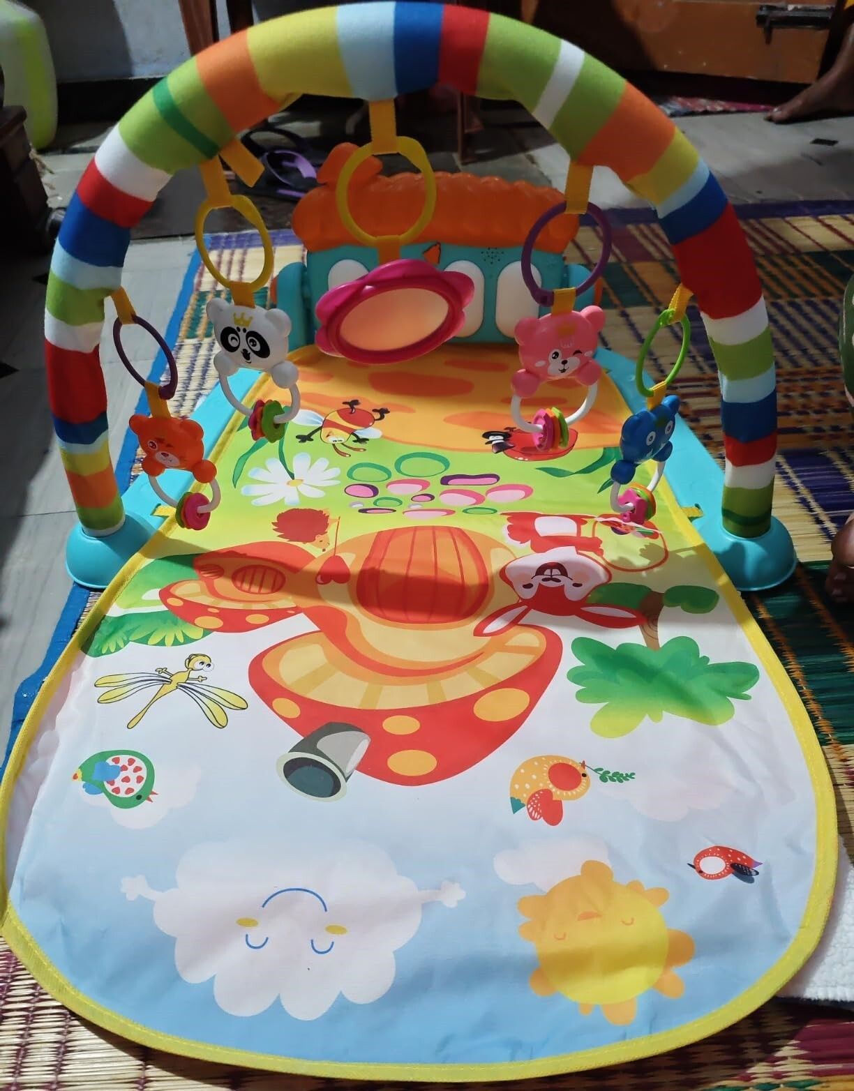 bhvmey Tummy Time Baby Mat with Kick-Activated Piano and Rattle Toys-picture-47