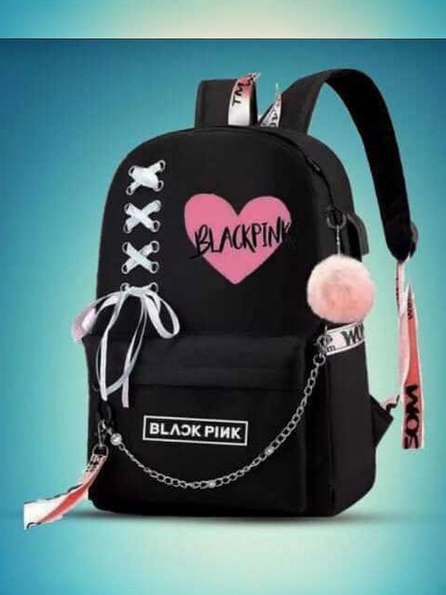 ark fashion Small 18 L Backpack Women Blackpink Lover Waterproof - jj-picture-23