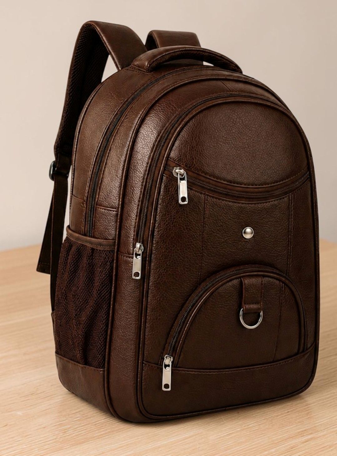 style salvy Large 40 L Laptop Backpack Classy Vegan Leather Fusion Business Office College Travel Unisex Backpack-picture-31
