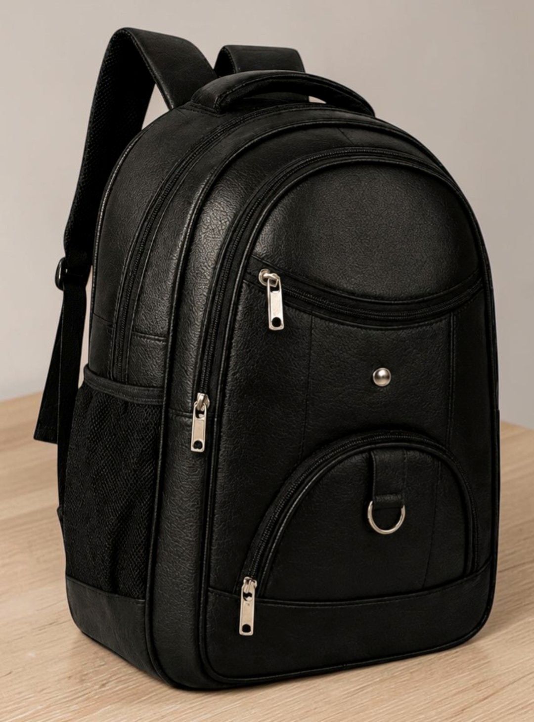 style salvy Large 40 L Laptop Backpack Bagpack CLASSIC ANT THEFT FAUX LEATHER STYLISH TRENDY-picture-18