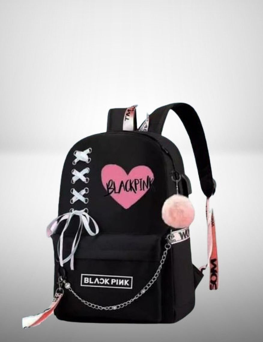 luxentra Small 20 L Backpack Women printed blacpink school bag for girl's-picture-48