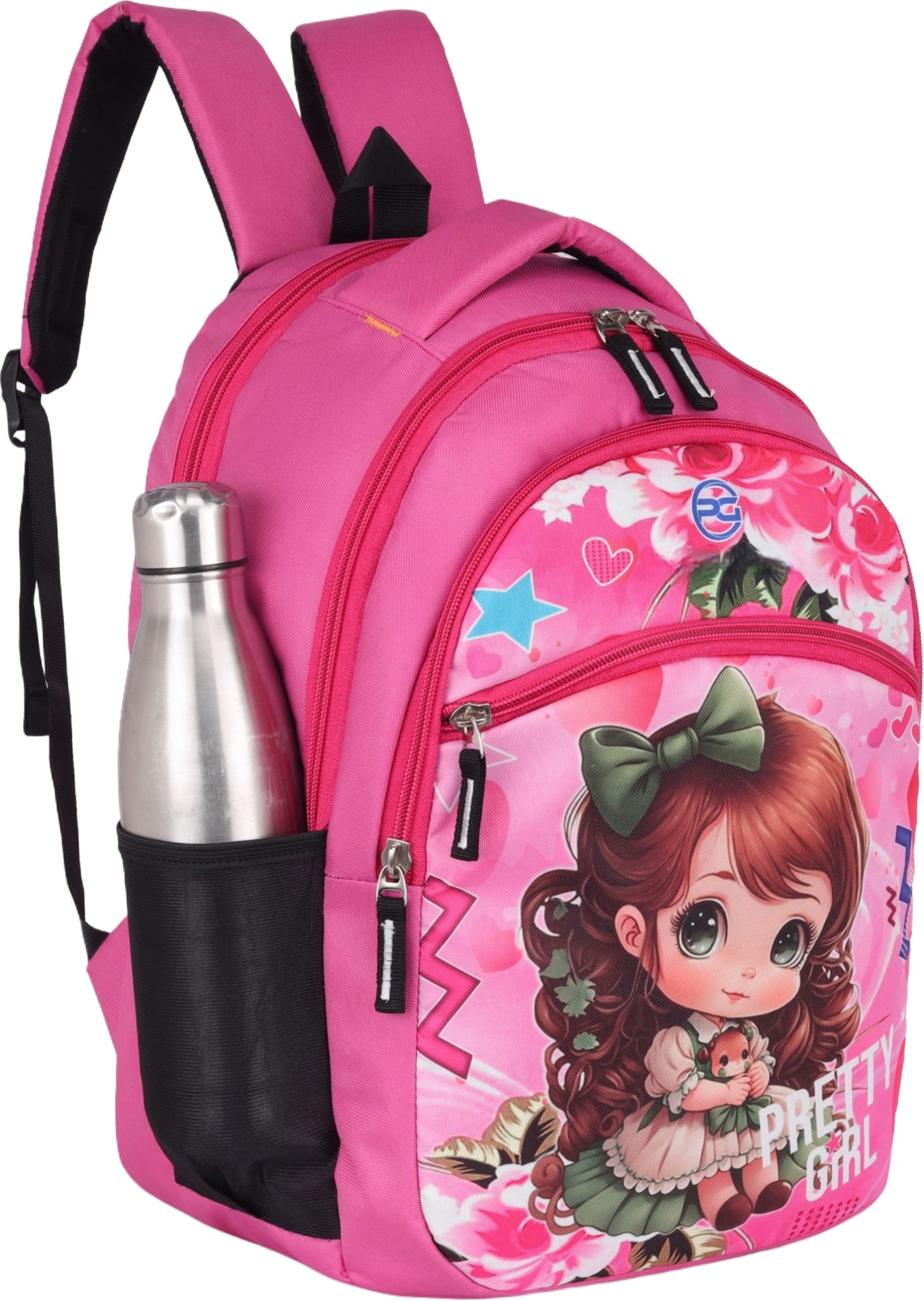 am creation Medium 22 L Backpack Girl's Medium 22L Waterproof School Backpack Cartoon Bag for 4-9 Years-picture-18