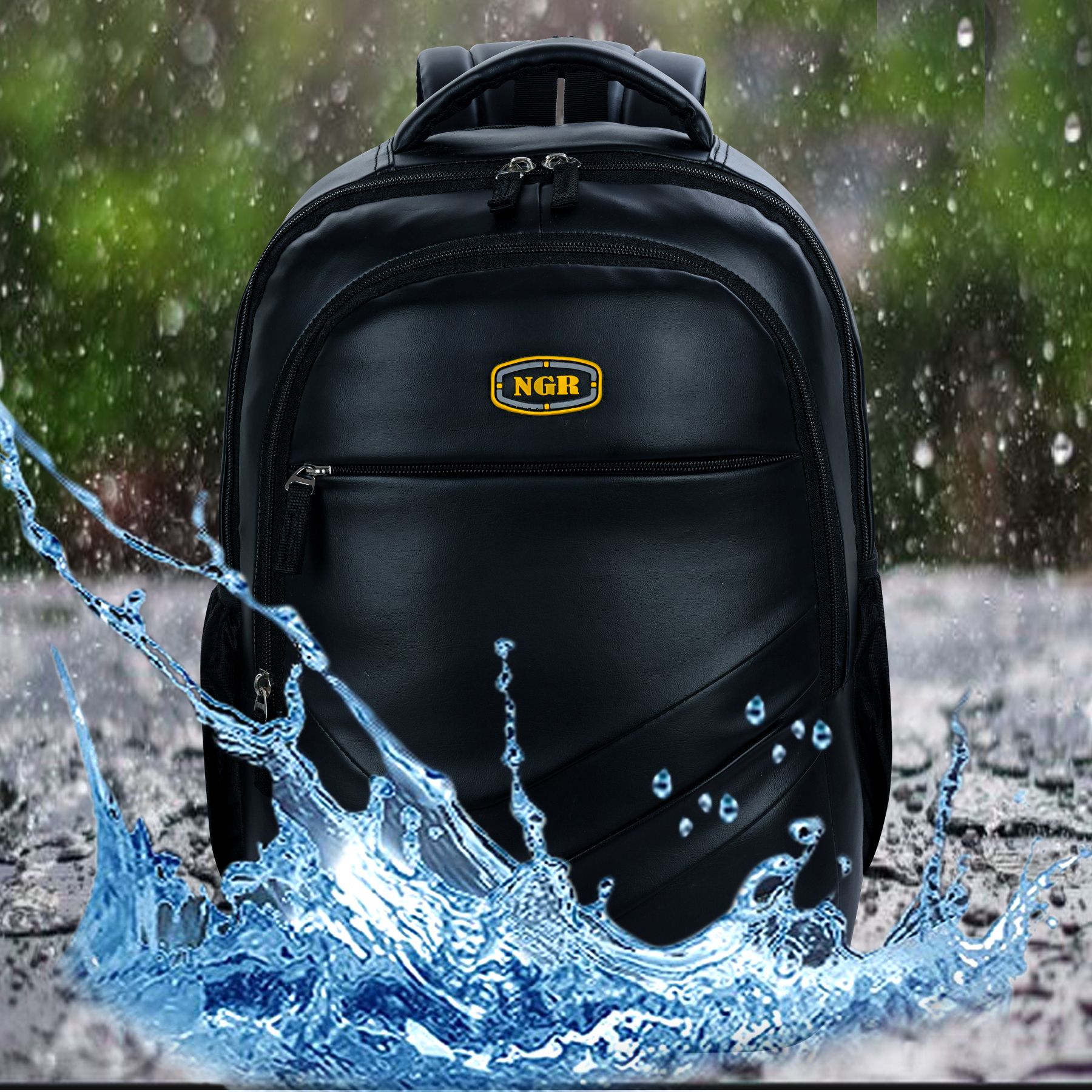 ngr fashion Large 50 L Laptop Backpack Leather Backpack for Travel/College/Office-picture-11