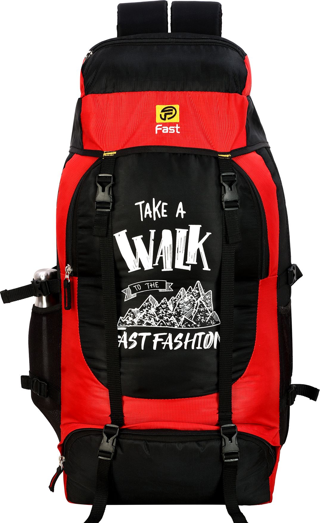 55 LTR Rucksack Travel Backpack Bag for Trekking, Hiking with Shoe Compartment Rucksack - 55 L-image-3