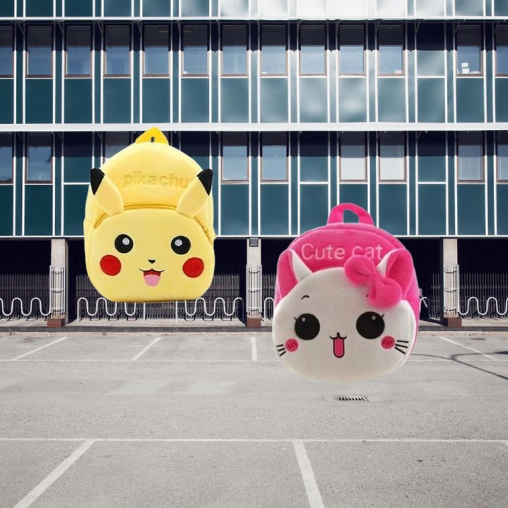 50B Kids School Lunch Bag Cute cat & Pikachu Combo Lunch Bag-image-44