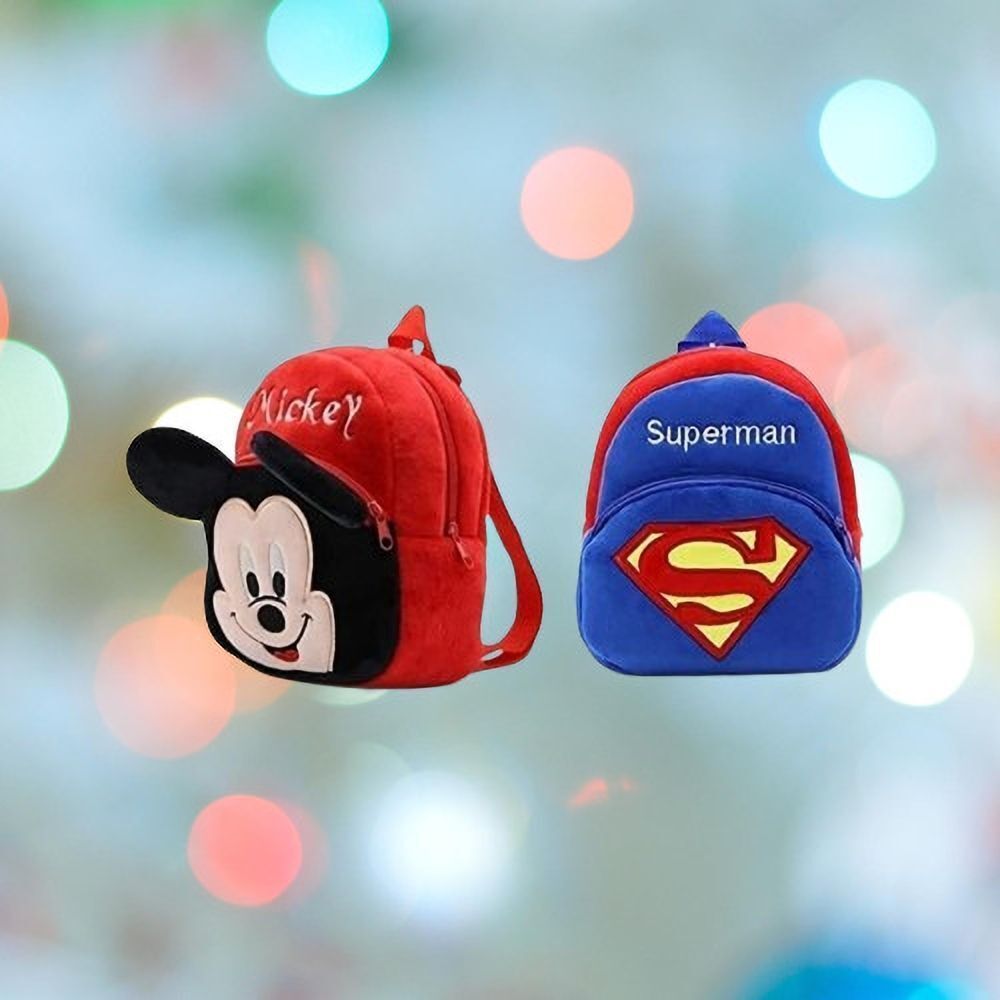 dystaarfit 46MS Mickey & Superman Combo Kids School Lunch Bag-342 School Bag-picture-17