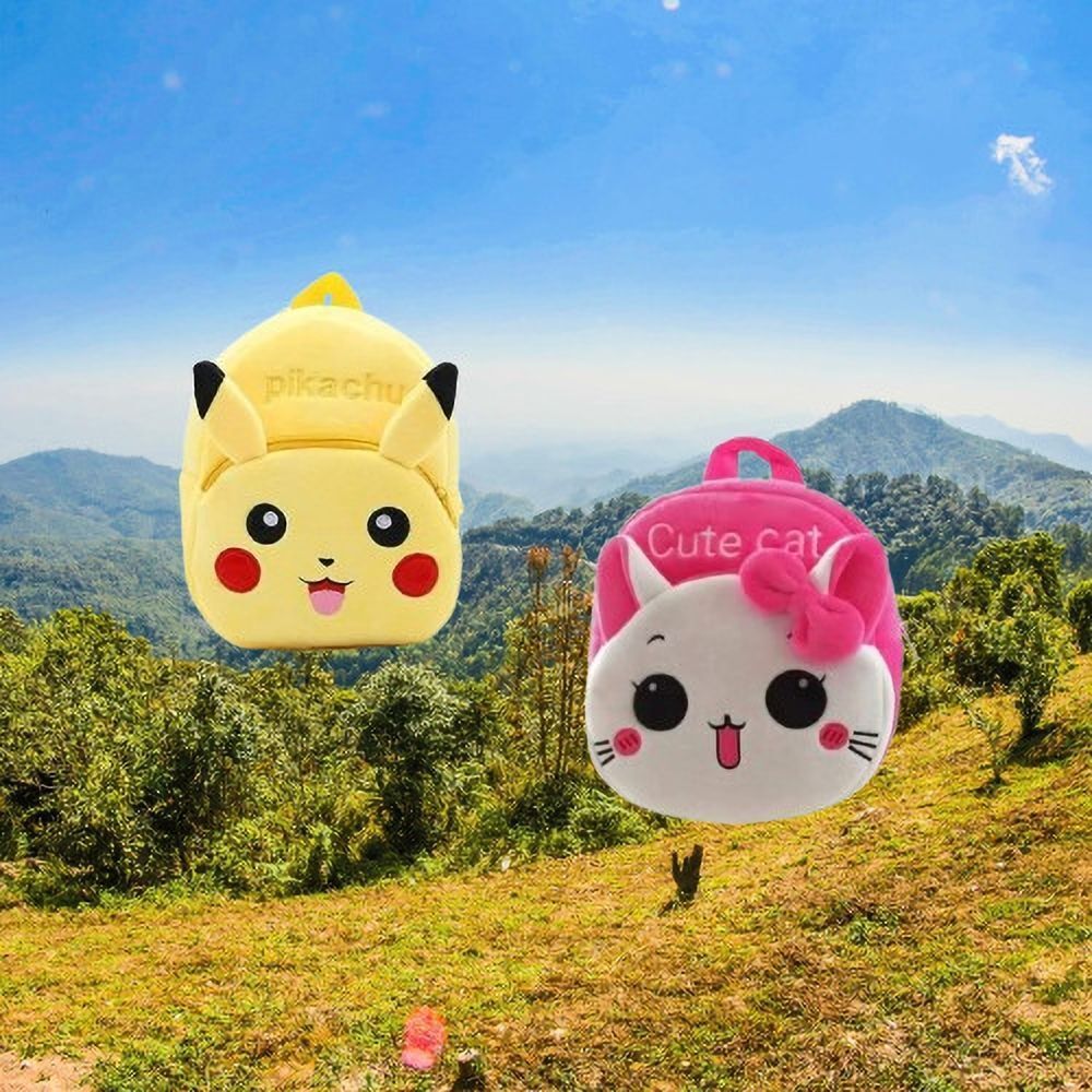8B Kids School Lunch Bag Cute cat & Pikachu Combo Lunch Bag-image-41