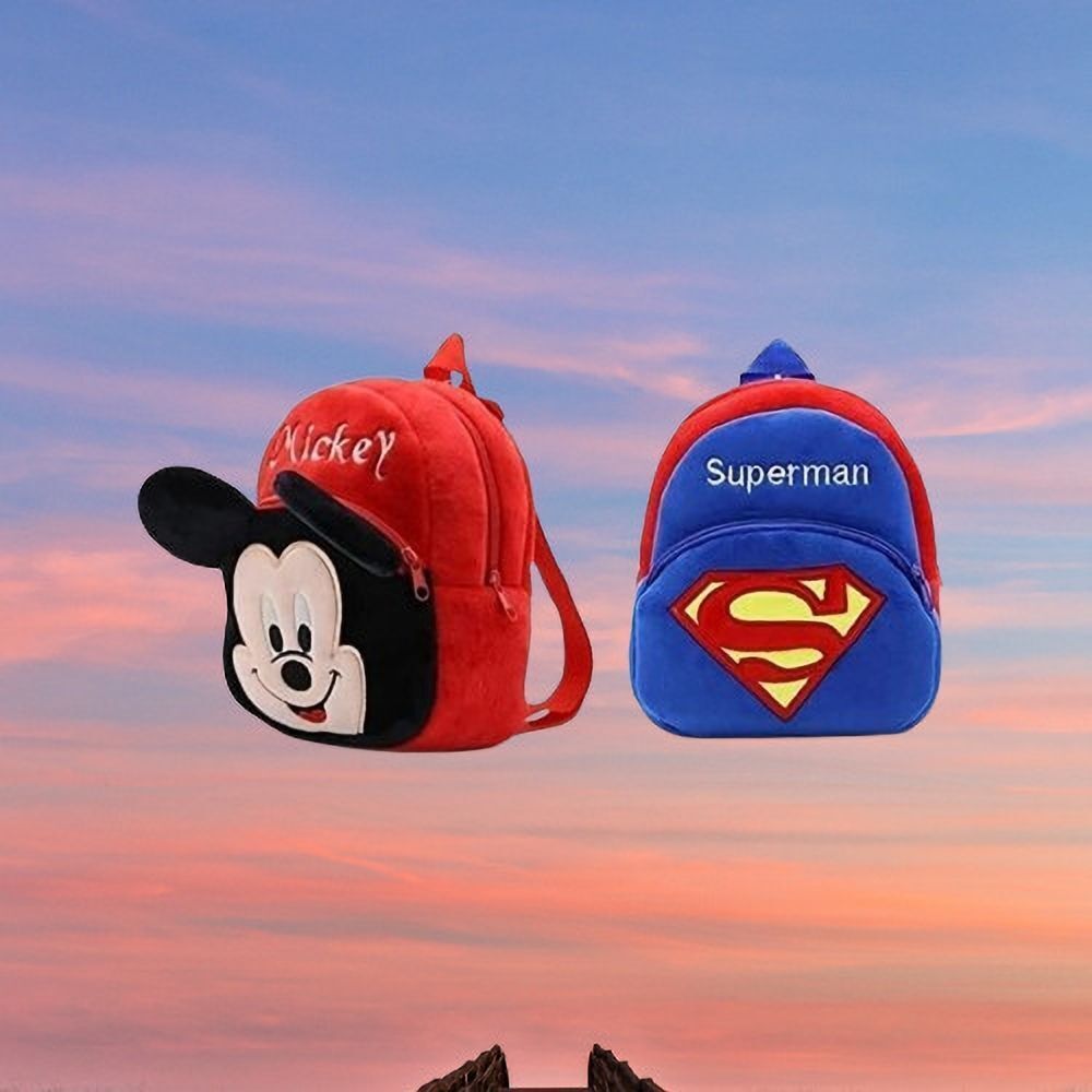dystaarfit 102MS Mickey & Superman Combo Kids School Lunch Bag-342 School Bag-picture-33