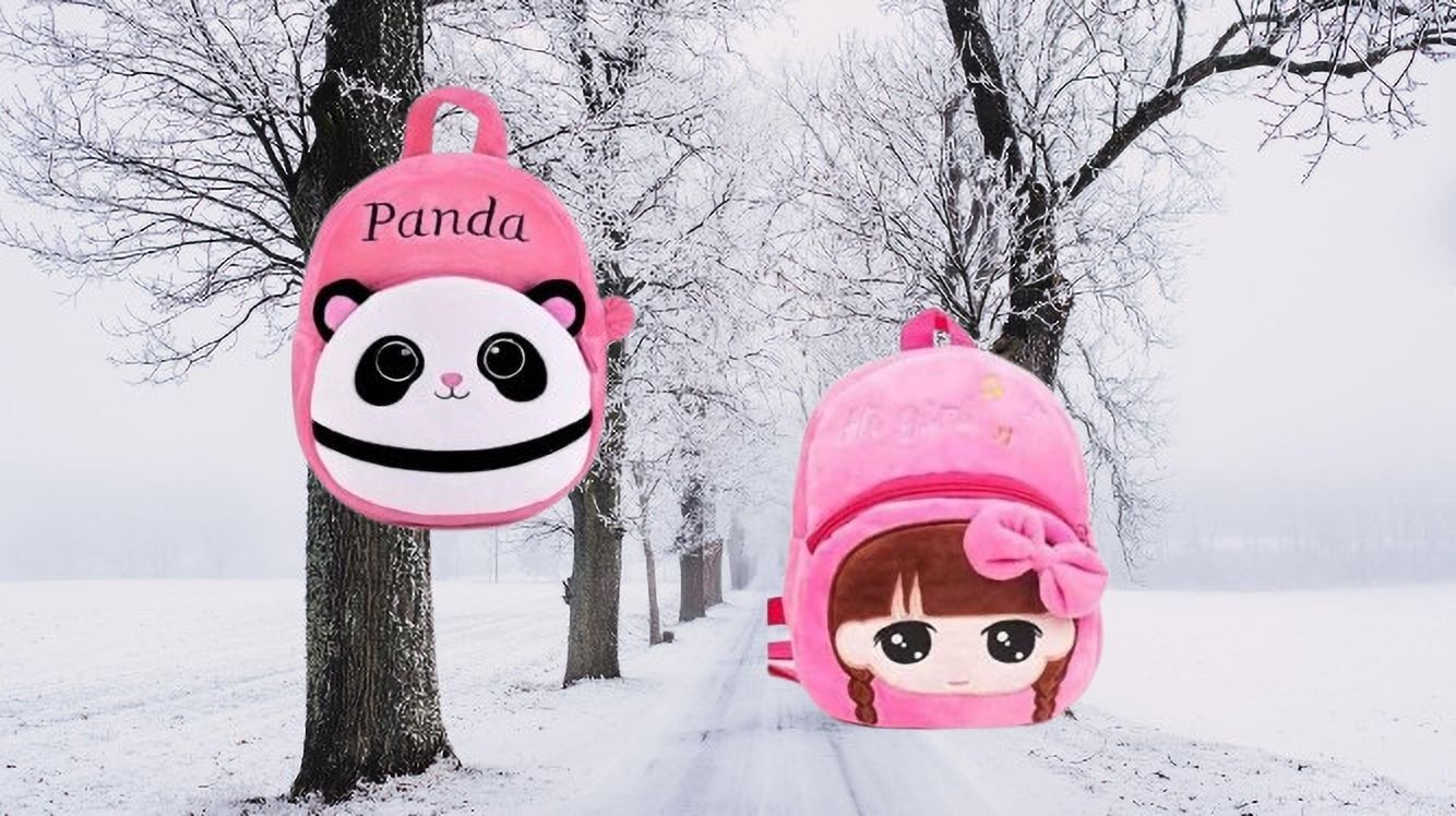 avianna 101B Kids School Lunch Bag Hi Girls & Panda Pink Combo Lunch Bag-picture-5