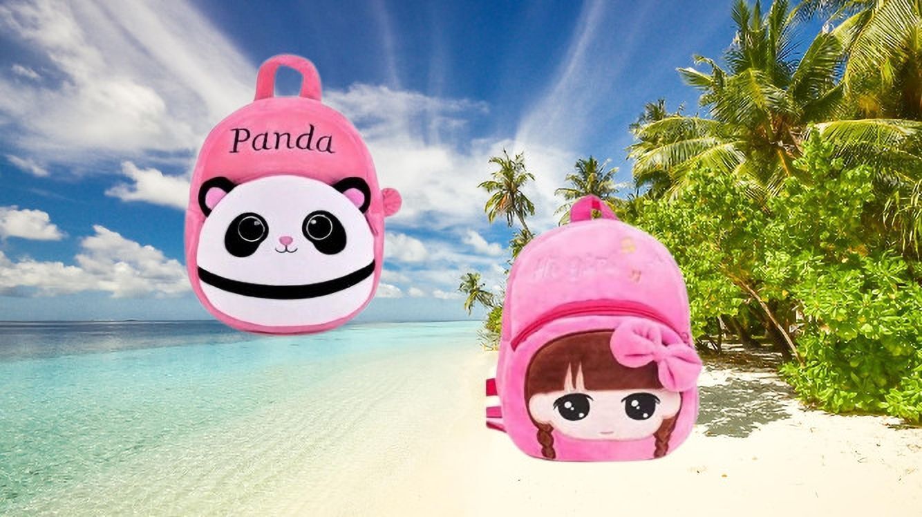 dystaarfit 36B Kids School Lunch Bag Hi Girls & Panda Pink Combo School Bag-picture-48