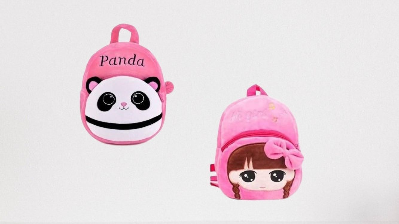 dystaarfit 91B Kids School Lunch Bag Hi Girls & Panda Pink Combo School Bag-picture-41