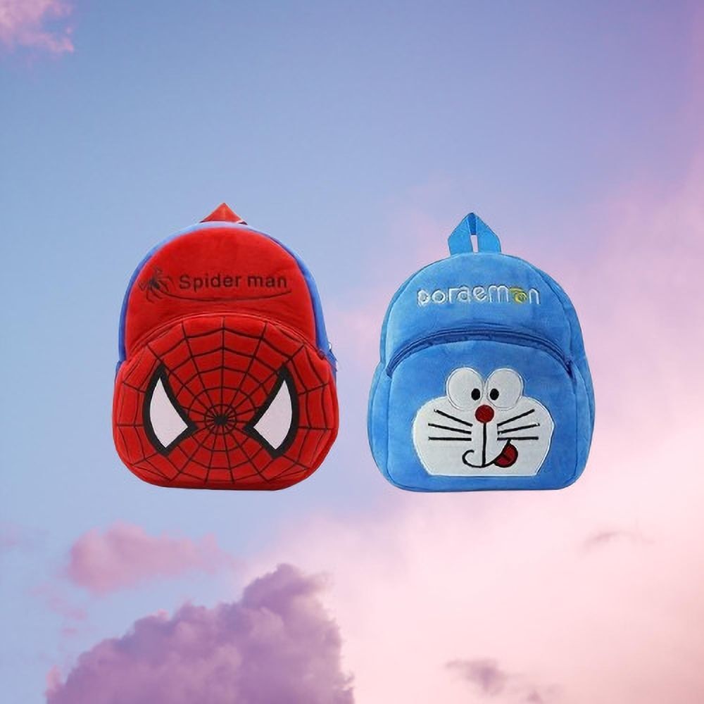 avianna 109B Kids School Lunch Bag Doremon & Spider Red Combo School Bag-picture-7