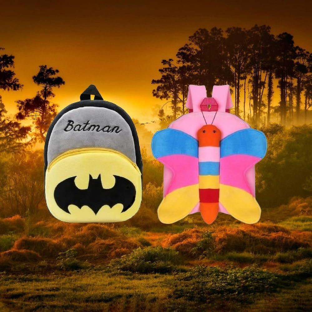 dystaarfit 106B Kids School Lunch Bag Batman & Butterfly Combo-342 School Bag-picture-28