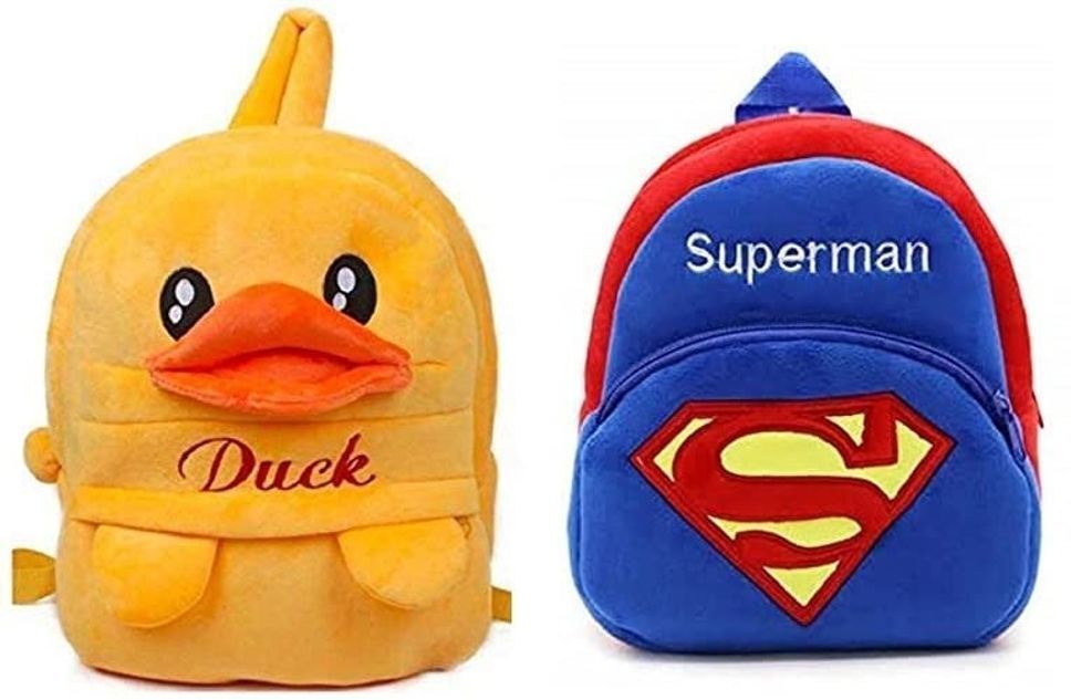 Combo Kids School Bag Superman & Duck Backpack-image-6