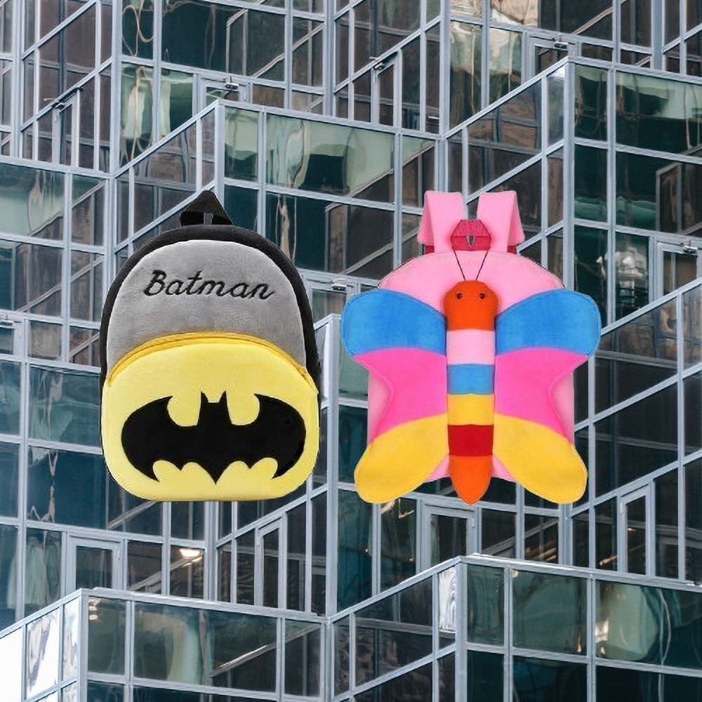 dystaarfit 107B Kids School Lunch Bag Batman & Butterfly Combo-342 Backpack-picture-0