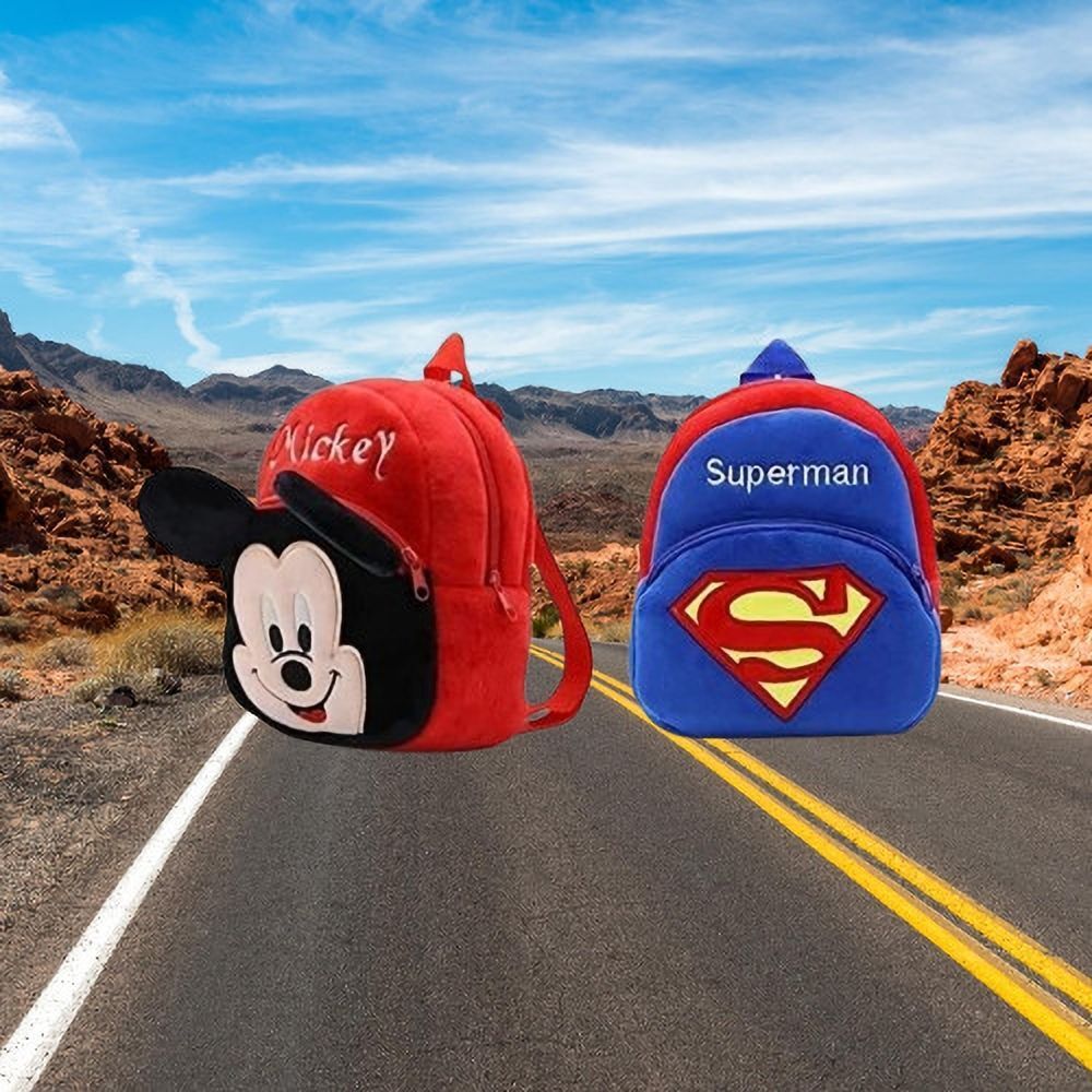 dystaarfit 96MS Mickey & Superman Combo Kids School Lunch Bag School Bag-picture-6