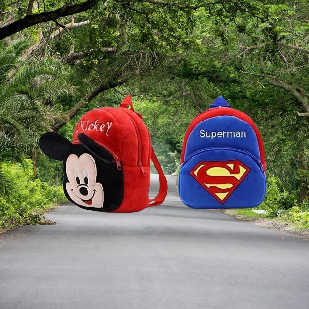 65MS Mickey & Superman Combo Kids School Lunch Bag School Bag-image-18