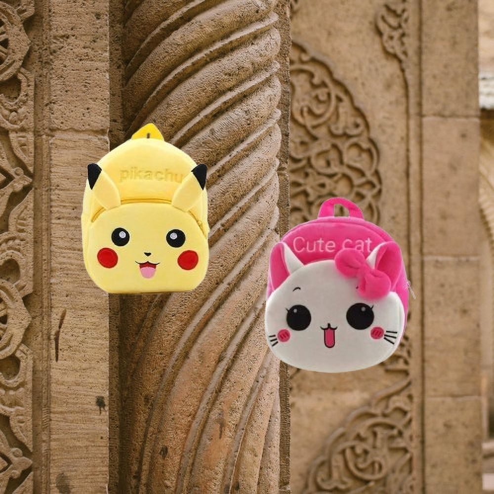 43B Kids School Lunch Bag Cute cat & Pikachu Combo-342 School Bag-image-8