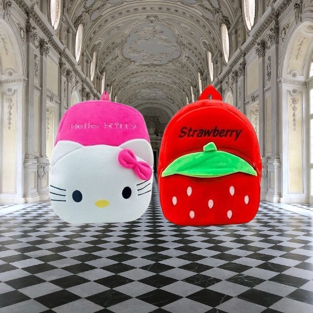 47HK Hello Kitty & Stawarry Kids School Lunch Bag Combo-342 School Bag-image-39
