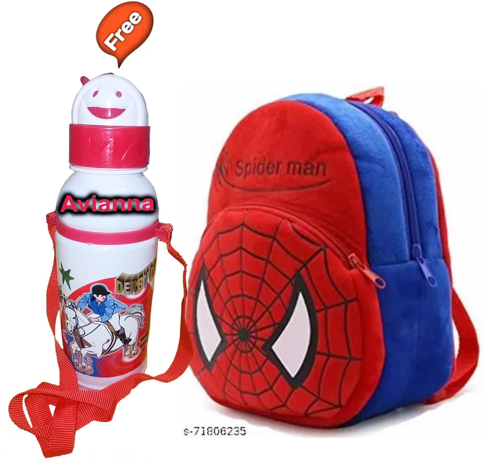 avianna Spiderman Kids School Backpack With Water Bottle Backpack-picture-12