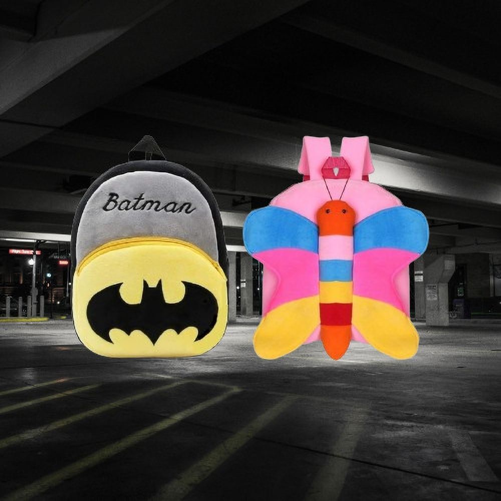 54B Kids School Lunch Bag Batman & Butterfly Combo Lunch Bag-image-46