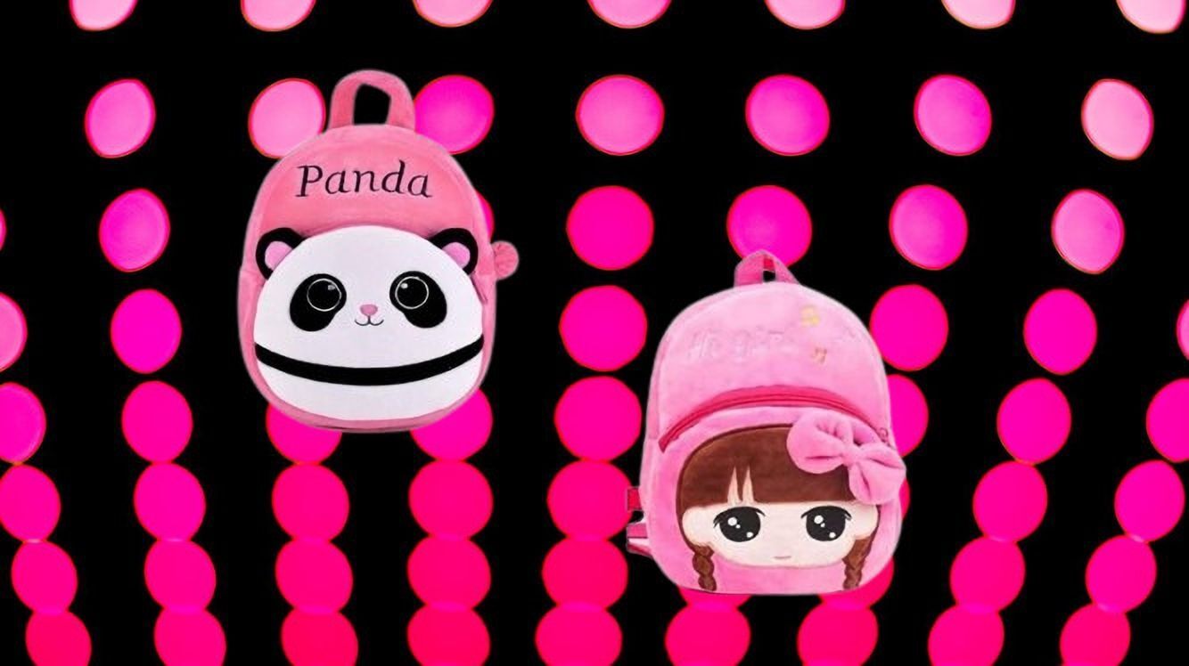 dystaarfit 118B Kids School Lunch Bag Hi Girls & Panda Pink Combo School Bag-picture-12