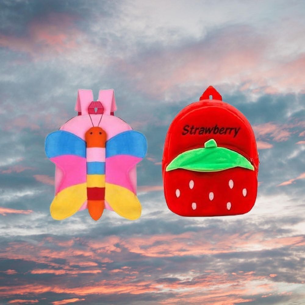 31BS Butter Fly & Stawarry Kids School Lunch Bag Combo Lunch Bag-image-41