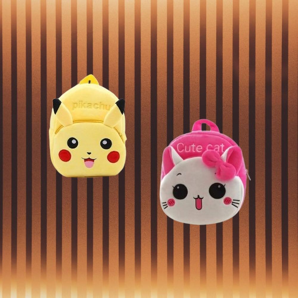 69B Kids School Lunch Bag Cute cat & Pikachu Combo Lunch Bag-image-46