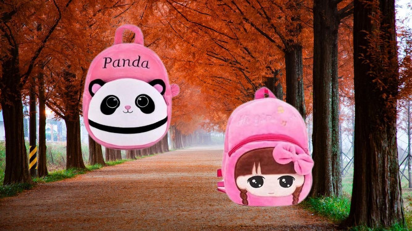 dystaarfit 42B Kids School Lunch Bag Hi Girls & Panda Pink Combo School Bag-picture-24