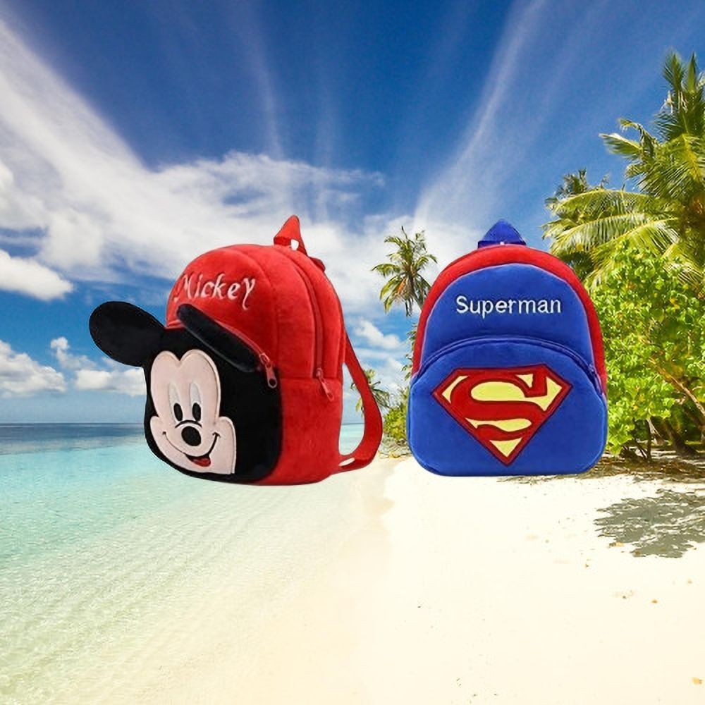 dystaarfit 85MS Mickey & Superman Combo Kids School Lunch Bag Backpack-picture-4