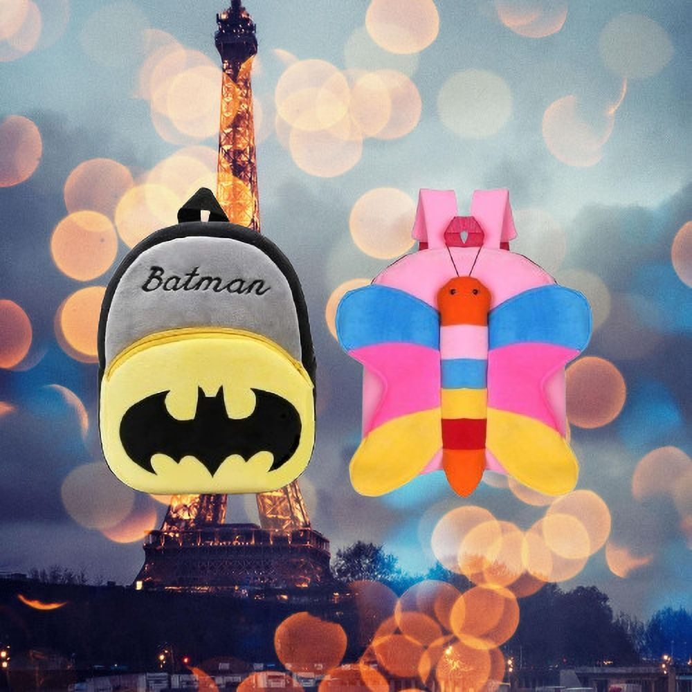 dystaarfit 26B Kids School Lunch Bag Batman & Butterfly Combo Backpack-picture-8