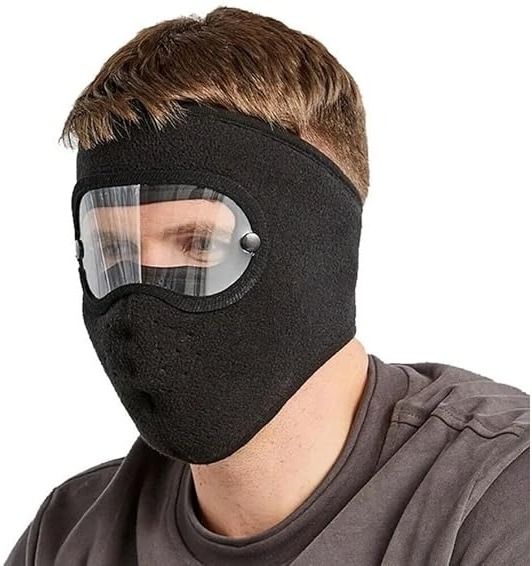 1Pcs Winter Face Mask with Clear Eye Shield for Men & Women Face Shaping Mask-image-35