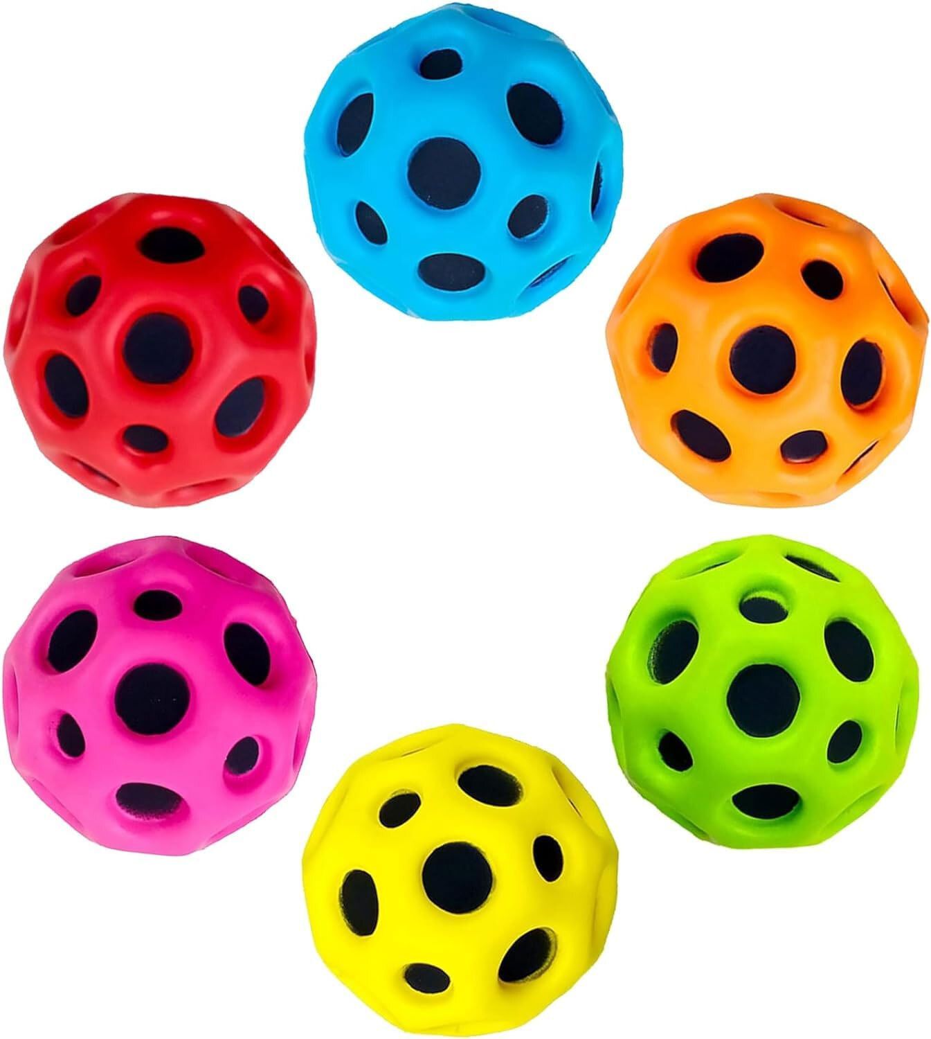 Pack of 6 Moon Ball for Kids Soft Bouncing, Jumping, Ball Indoor Outdoor Toys Squash Ball-image-35