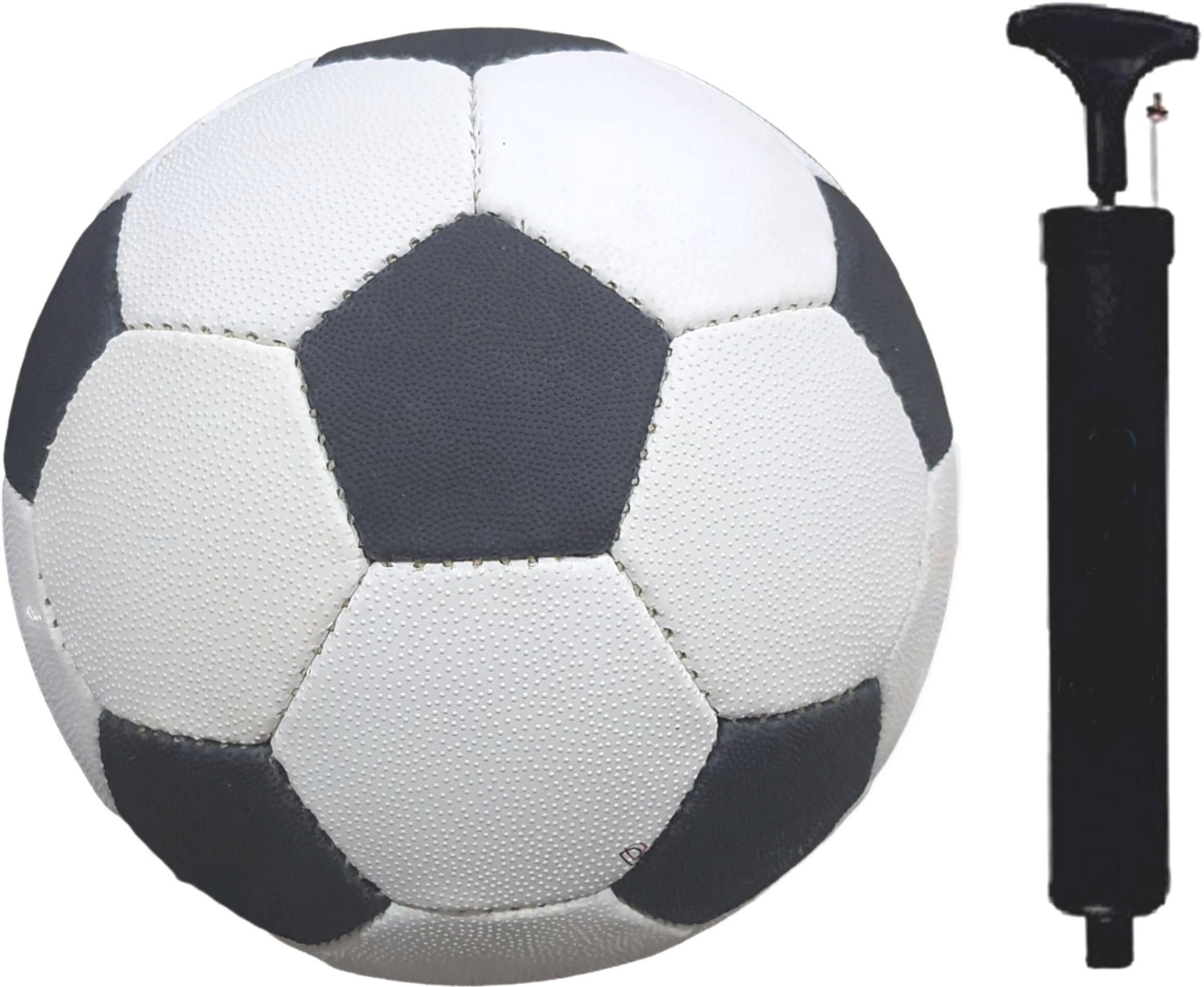SPORTS COMBO BLACK & WHITE SYNTHETIC RUBBER FO Football - Size: 5-image-47