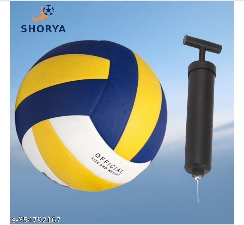 SHORYA OFFICIAL 18 PANNEL VOLLEYBALL WITH AIR PUMP (SIZE-4) Volleyball - Size: 4-image-40