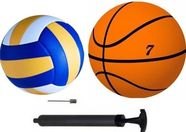 owlix COMBO of Volleyball and Basketball+ Air Pump, Basketball - Size: 7-picture-42