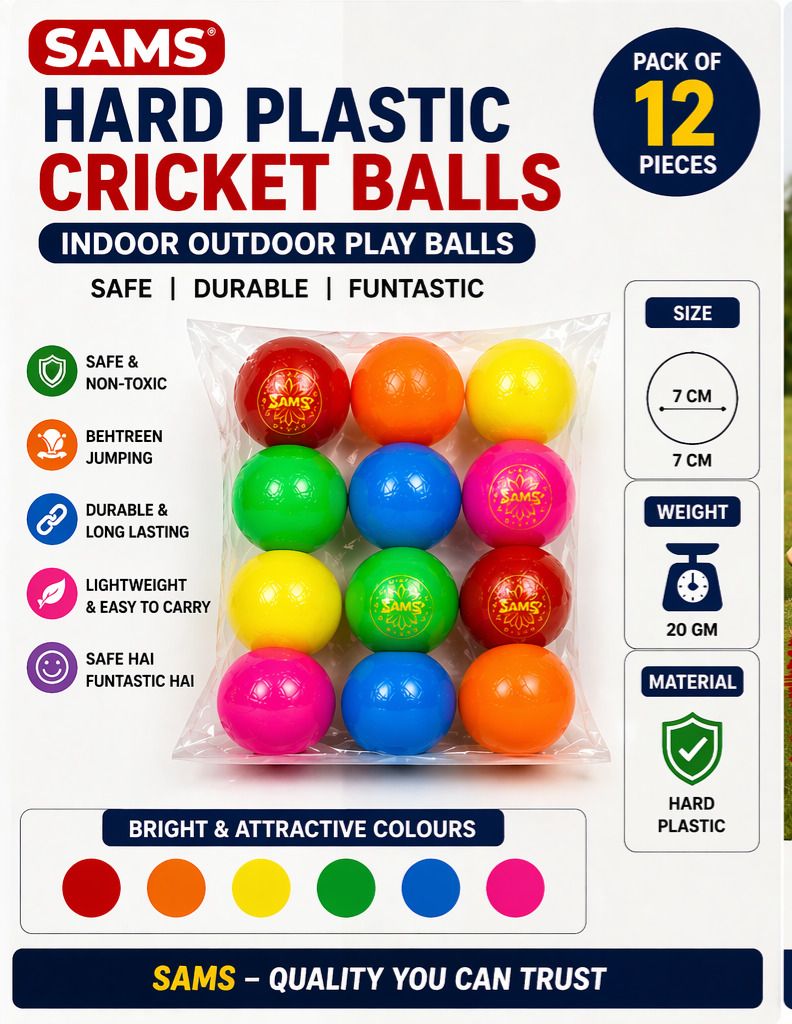 Cricket Practice Ball For Kids Hard Plastic Cricket Balls Lightweight size 7 cm Pool Ball-image-24