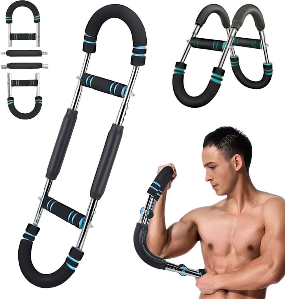 Power Twister Chest Workout Equipment with Dual-Bar Design Ab Exerciser-image-17