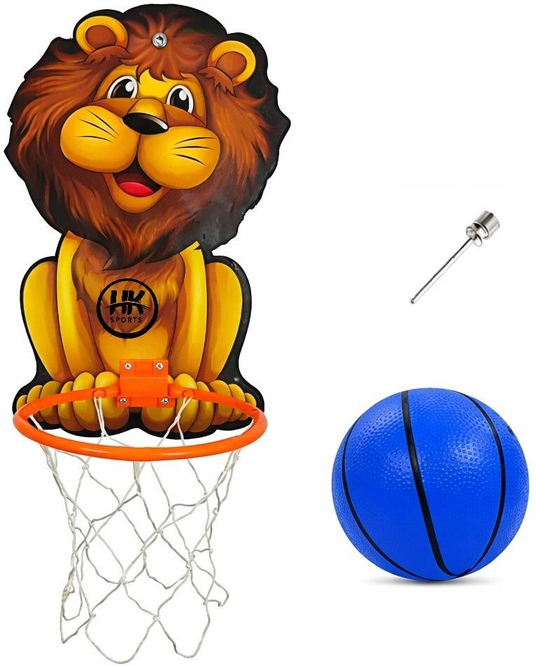 hk sports Lion Shaped Basketball ring set Indoor Outdoor Basket Ball hoop Basketboard Basketball Ring-picture-19