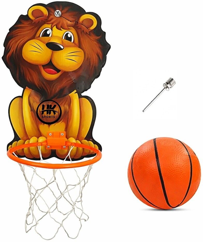 hk sports Lion Shaped Basketball ring set Indoor Outdoor Basket Ball hoop Basketboard Basketball Ring-picture-18