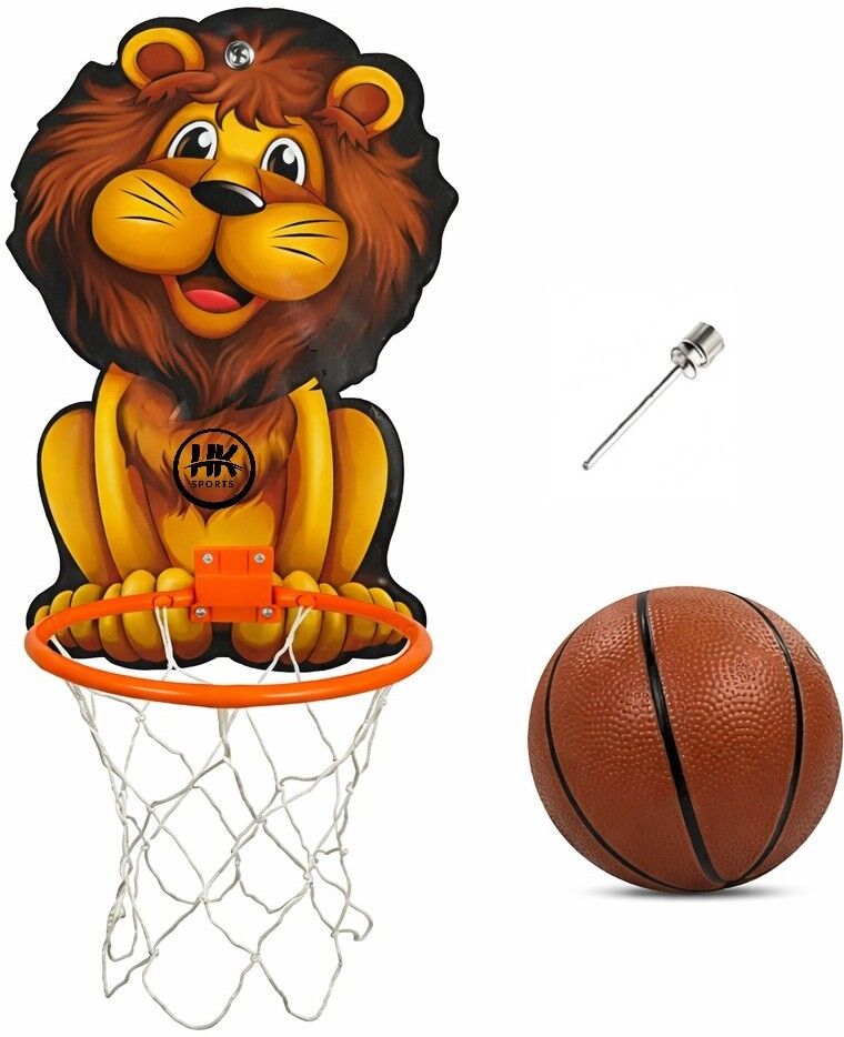 hk sports Lion Shaped Basketball ring set Indoor Outdoor Basket Ball hoop Basketboard Basketball Ring-picture-18