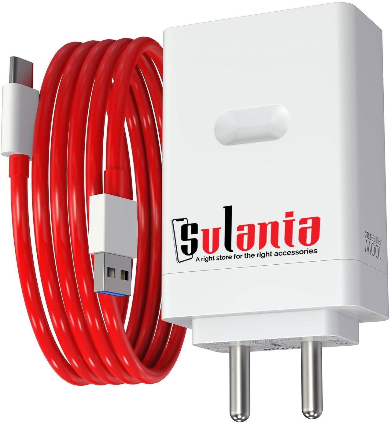 Sulania 100 W SuperVOOC 9 A Wall Charger for Mobile with Detachable Cable-picture-24