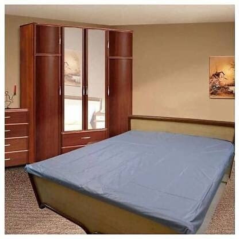 140 TC Polyster Double Flat Baby Mattress Protector (Grey )-image-5