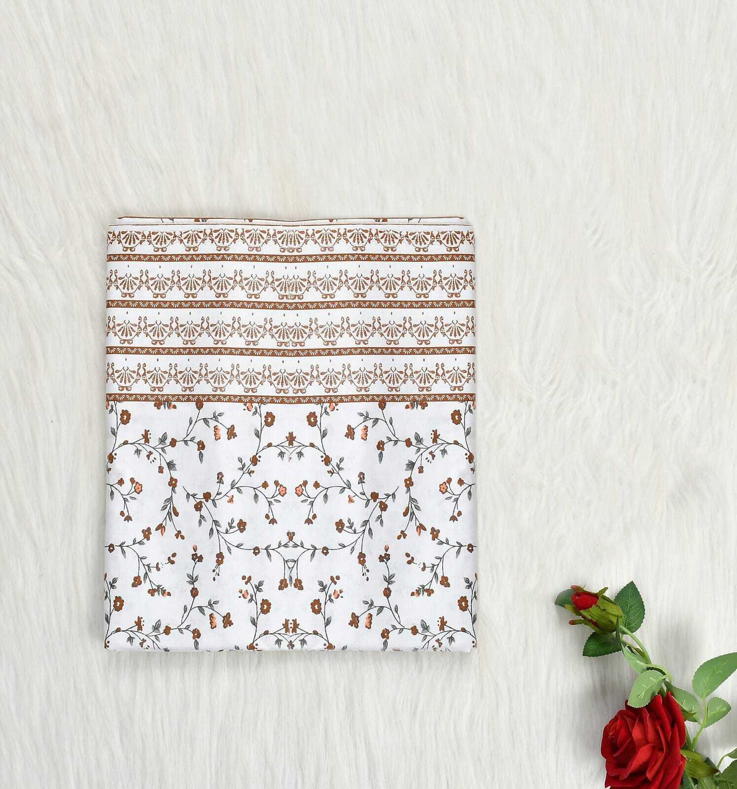 200 TC Cotton Single Printed Flat Bedsheet-image-5